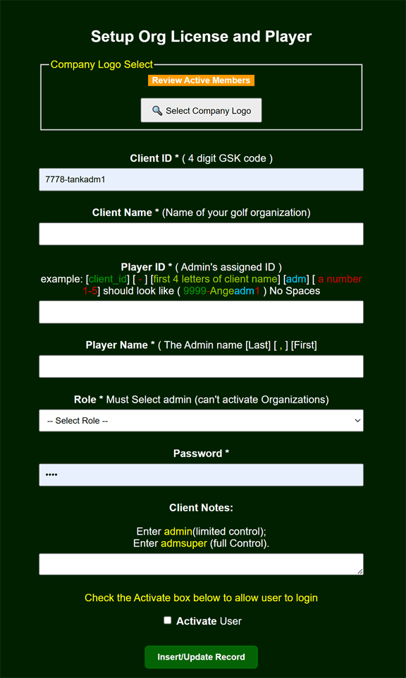 Org Activation